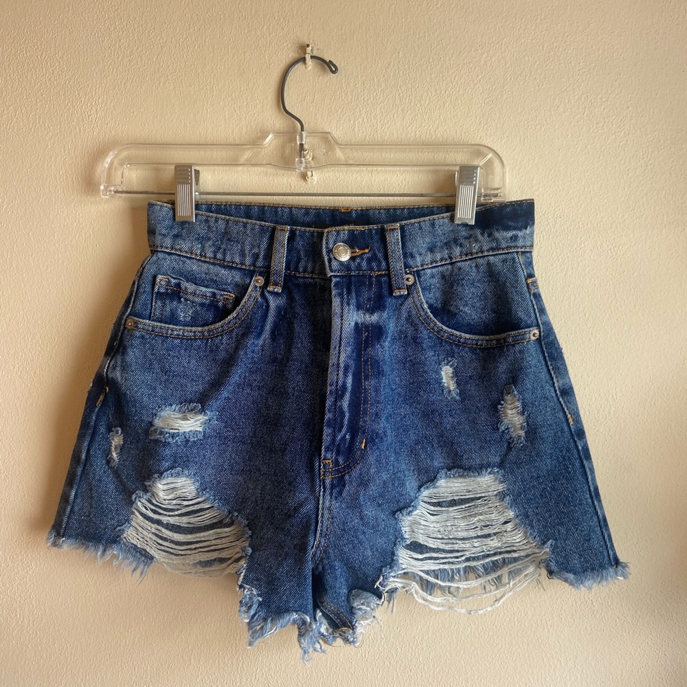 High Waisted Jean Shorts